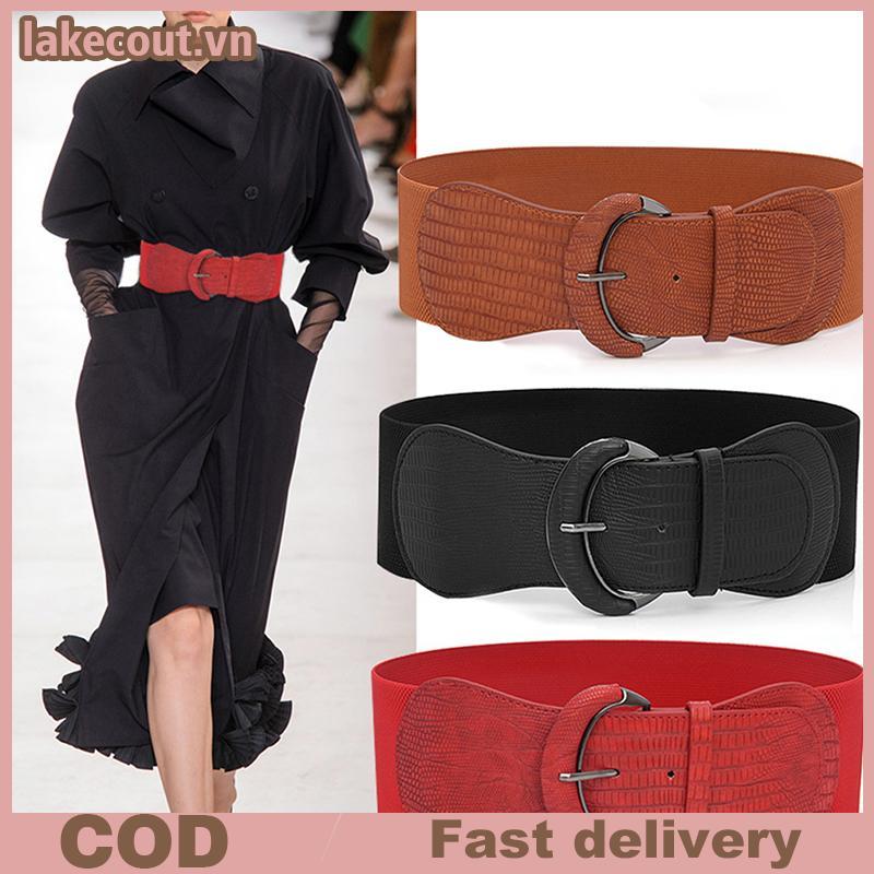 Lat nữ da giả,stretchable với khóa cinch eo và dây thắt lưng rộng