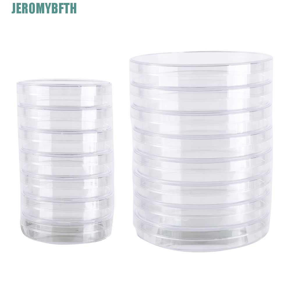 Đĩa Petri JEROMYBF Đồ dùng học tập khoa học 55x15mm 90x15mm Nhựa có nắp đậy Đĩa Petri trong suốt