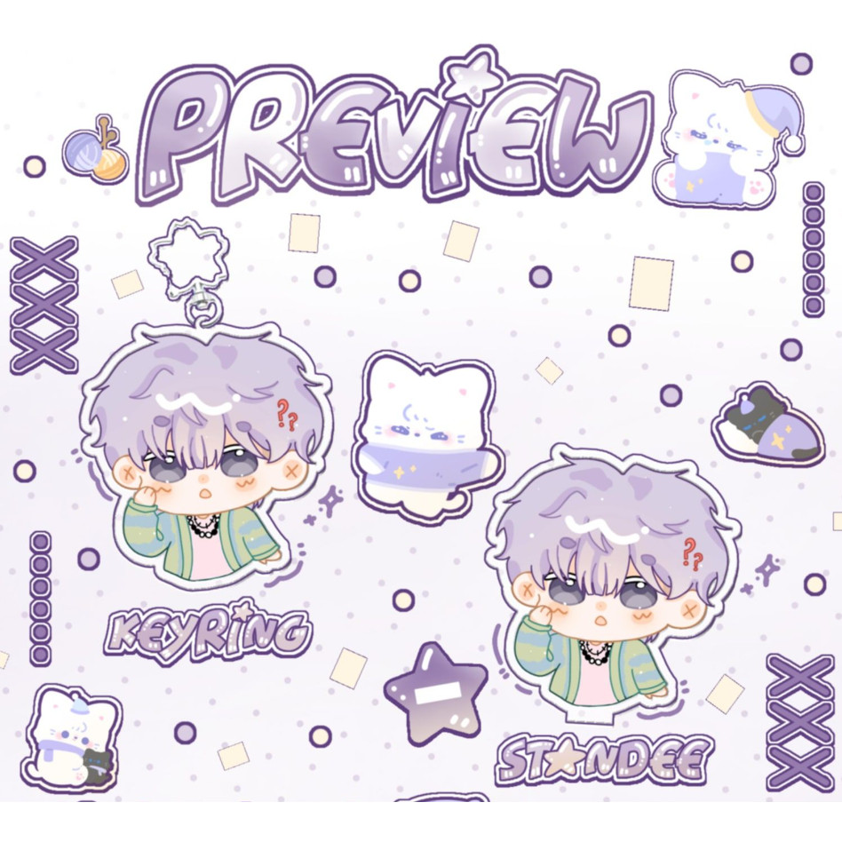 keyring/standee móc khoá Anh Trai Say Hi