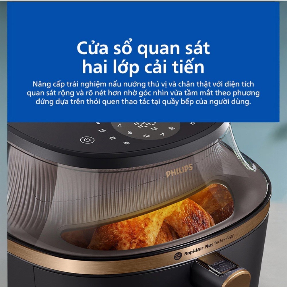 Nồi chiên không dầu Philips NA332/00 6.2 lít /NA342/00 7.2 lít - Bảo hành chính hãng 24 tháng