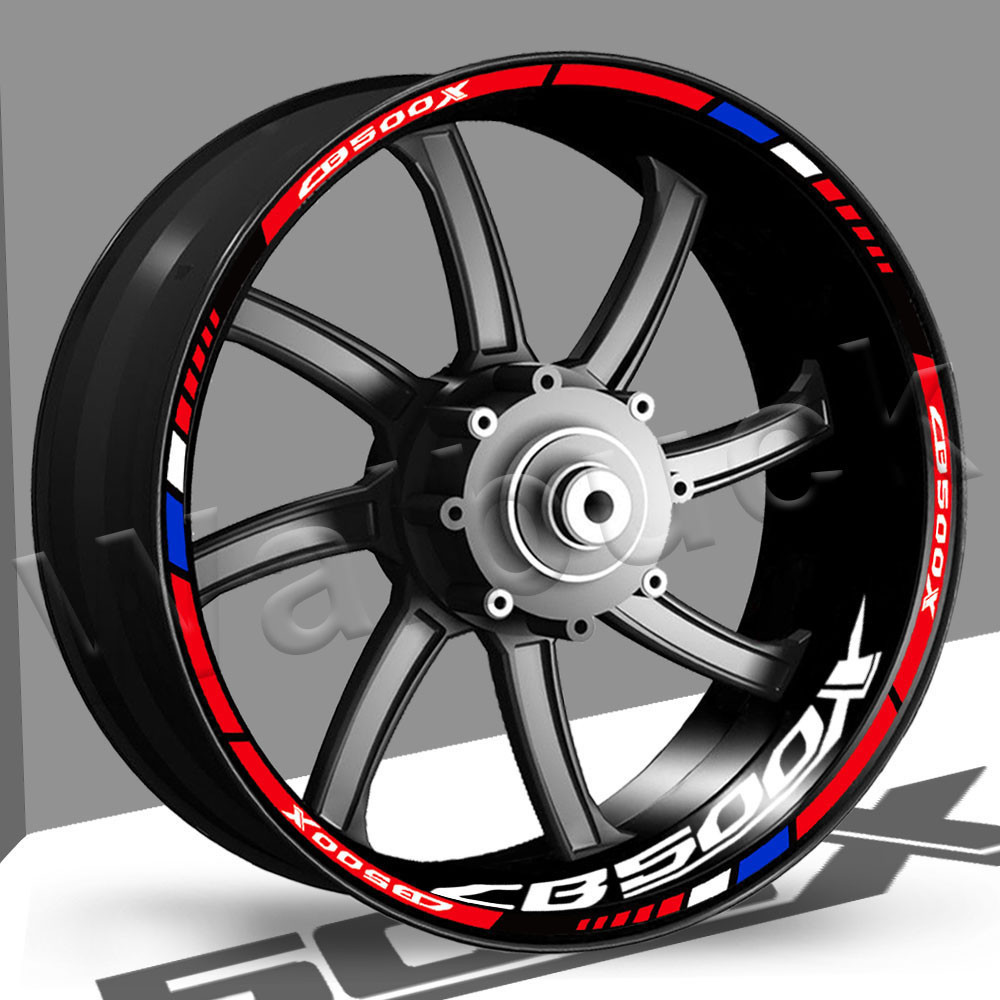 Dành Cho CB500X CB500 X CB 500 X Phản Quang Bánh Xe Máy Miếng Dán Phía Trước 19 ′ ′ Phía Sau 17 ′ Và