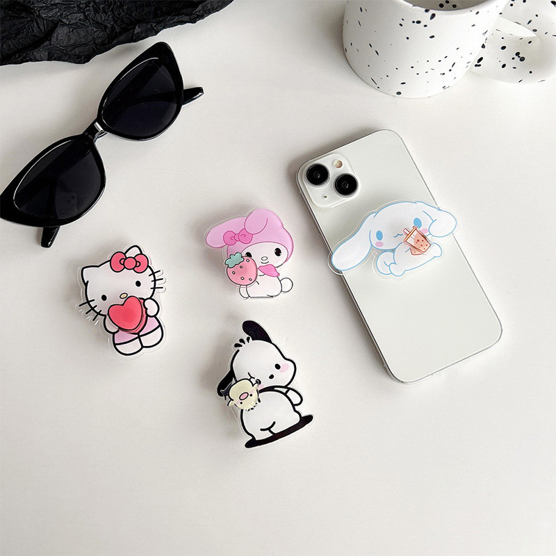 Sanrio Cinnamoroll Hello Kitty Airbag bracket Finger Phone Holder Grips Mobile Phone and Tablet