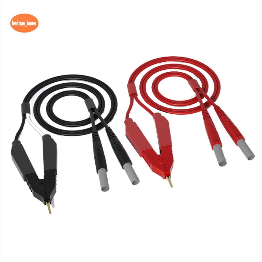Kelvin Test Lead Bottom Resistance 4-Wire 4mm Lantern Plug Clip Orichalum Mạ Kelvin Probes J.70075