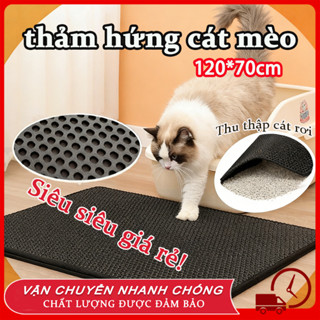 Thảm hứng cát mèo Loại thảm lót cát đi vệ sinh cho mèo