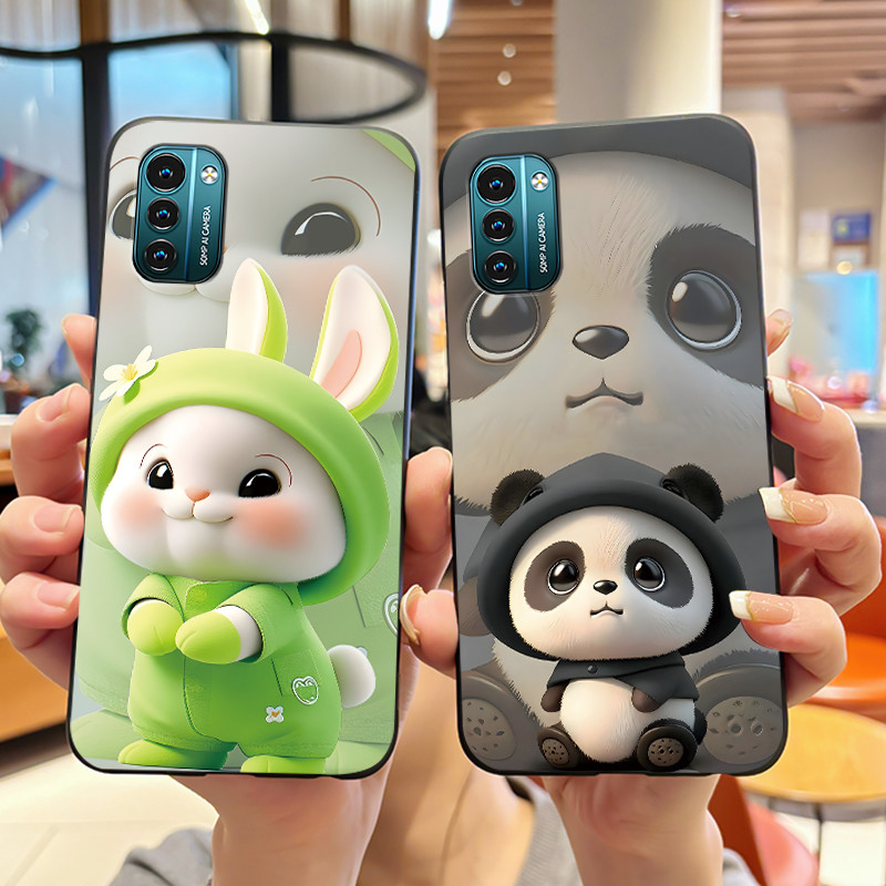 Ốp Lưng Màu Đen Họa Tiết Đẹp Thời Trang Cho Nokia G11 / Nokia G21 Ốp Lưng Chống Sốc Jelly Mềm Cho No