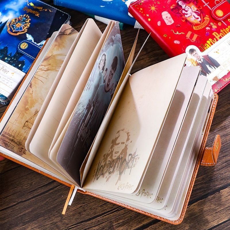 2026 Sản phẩm mới Harry Potter Sổ tay HarryPotter Ngoại vi HarryPotter Khóa từ tính Châu Âu Retro Gi