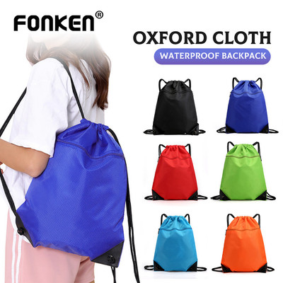 Ba lô dây rút Fonken Dung tích lớn Daypack Túi tập thể dục Vẽ dây