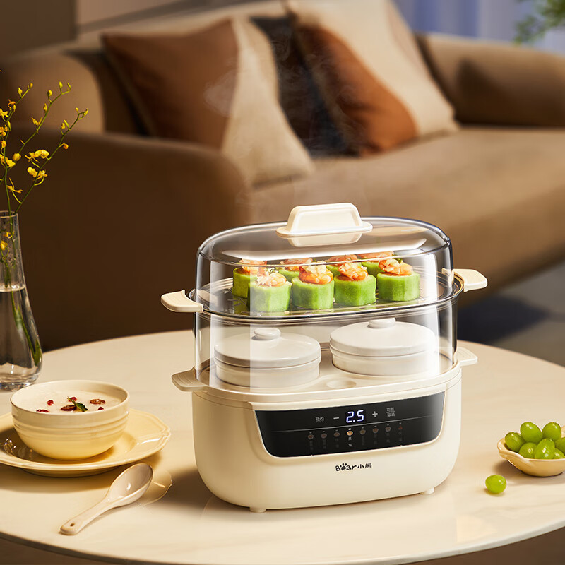 Little Bear Electric Stew Pot DDZ-H10H6 Hộ Gia Đình Đa Năng Súp Stew Pot Cháo Gốm Chống Nước Stew Po