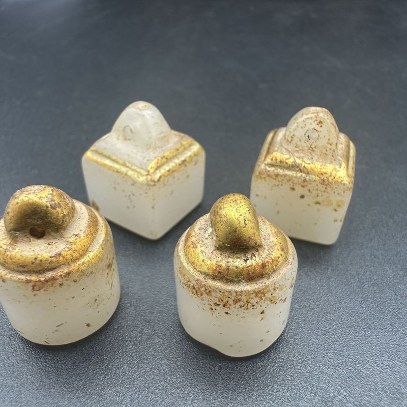 Ưu đãi đặc biệt Vẽ Gold Xiaoyu Seal Early Hetian Jade Old Jade High Ancient Jade Square Seal Round S