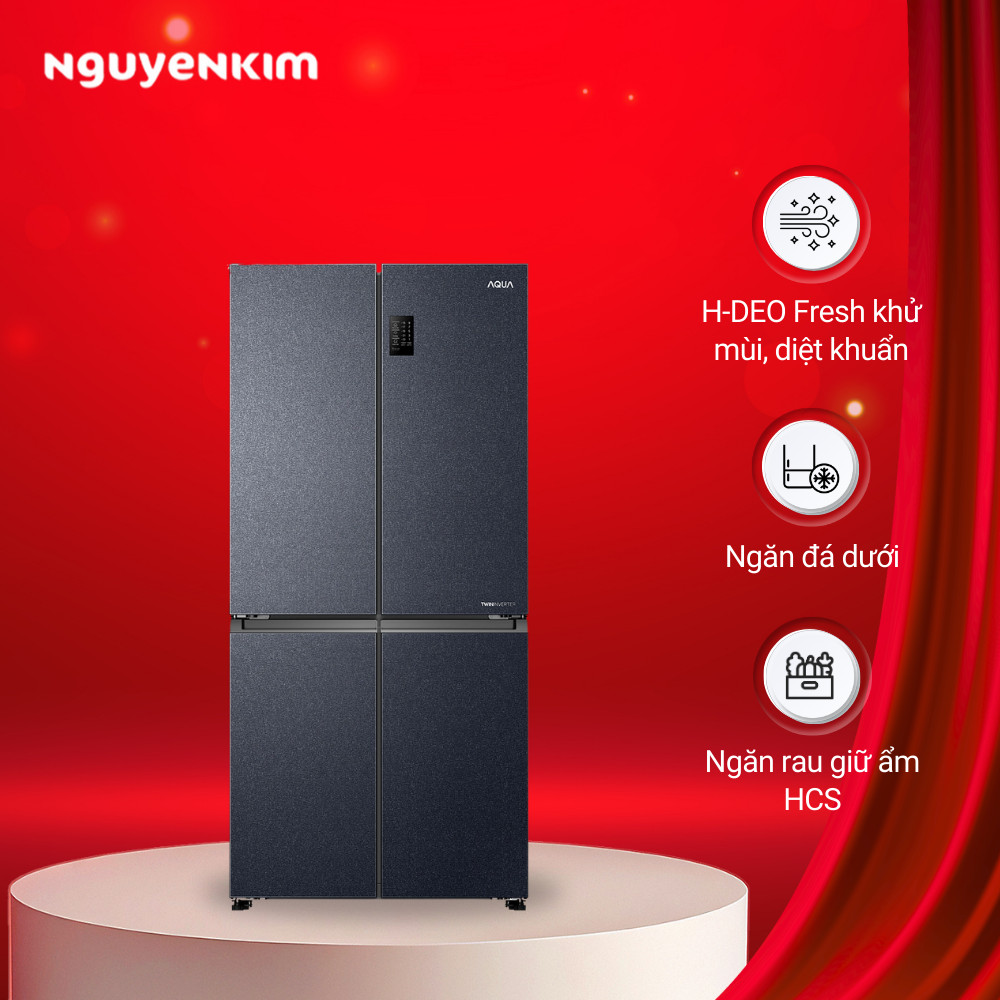 Tủ lạnh Aqua Inverter 469 lít AQR-M532XA(CBC)