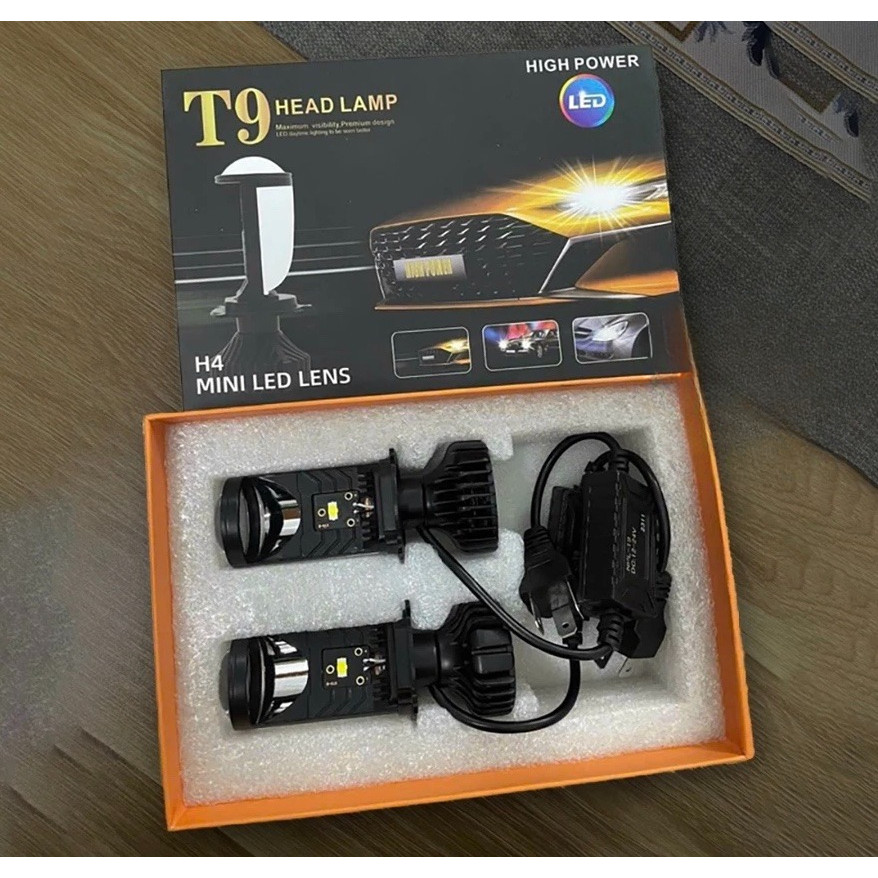 Bi Cầu Chân H4 T9 Pro Bản Quạt Xanh 2026 LED – Đèn T9 Pro Ánh Sáng Đỉnh Cao BL77