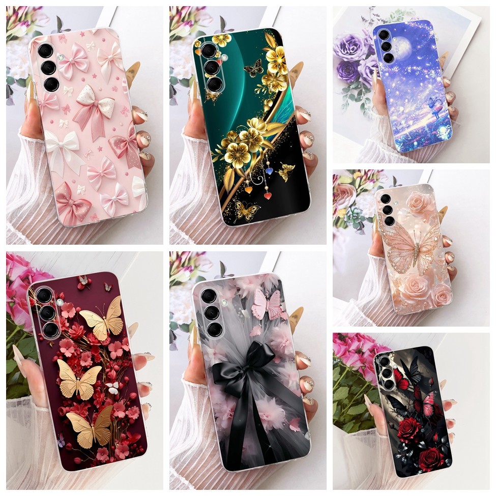 Dành Cho Samsung Galaxy M14 5G SM-M146B Vỏ Cho Samsung M14 5G Ốp Lưng Thời Trang Thẩm Mỹ Bướm Ngộ ng