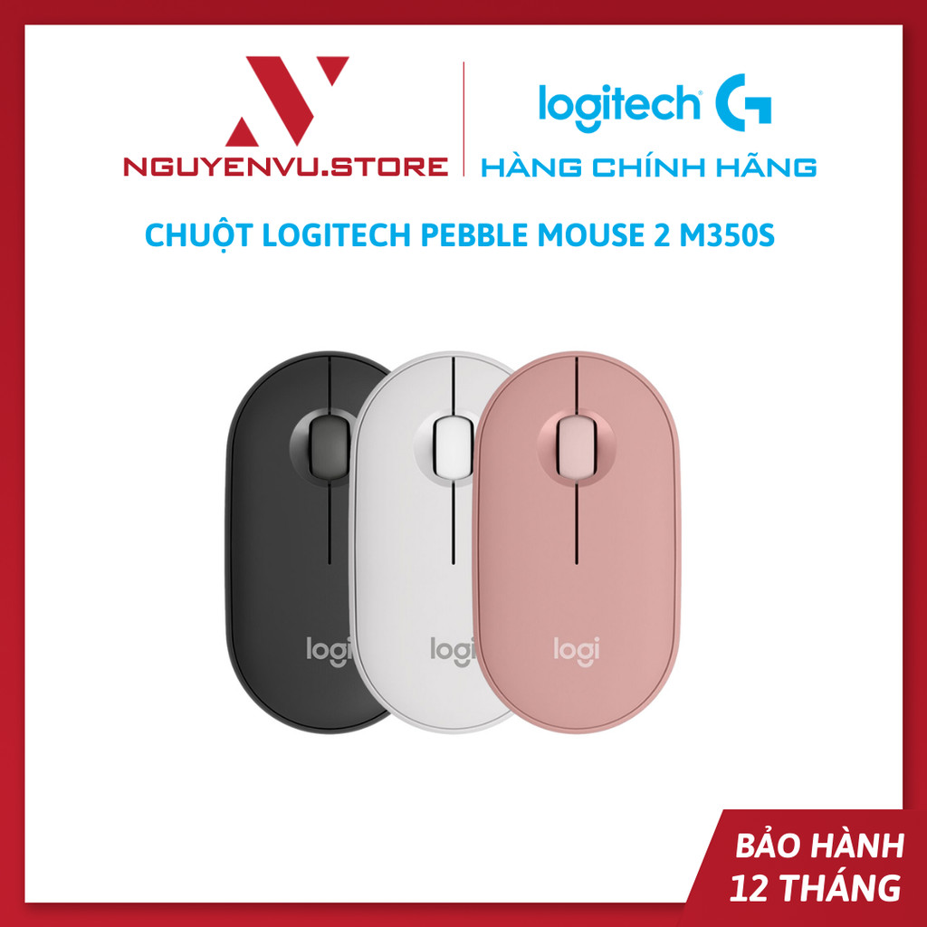 [KHO HN -  HCM] Chuột Bluetooth Logitech Pebble Mouse 2 M350s - Hàng chính hãng