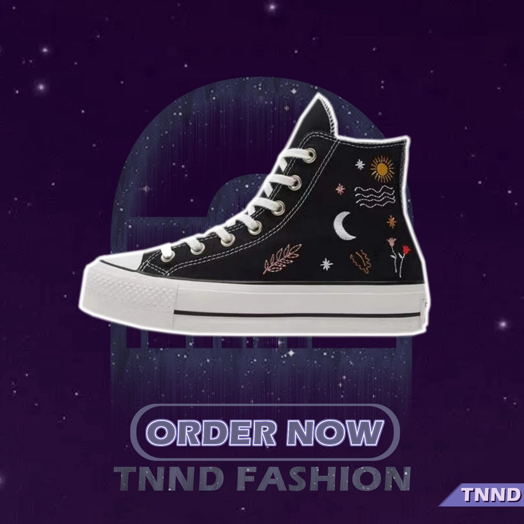 Converse chuck taylor all star thêu hoa văn