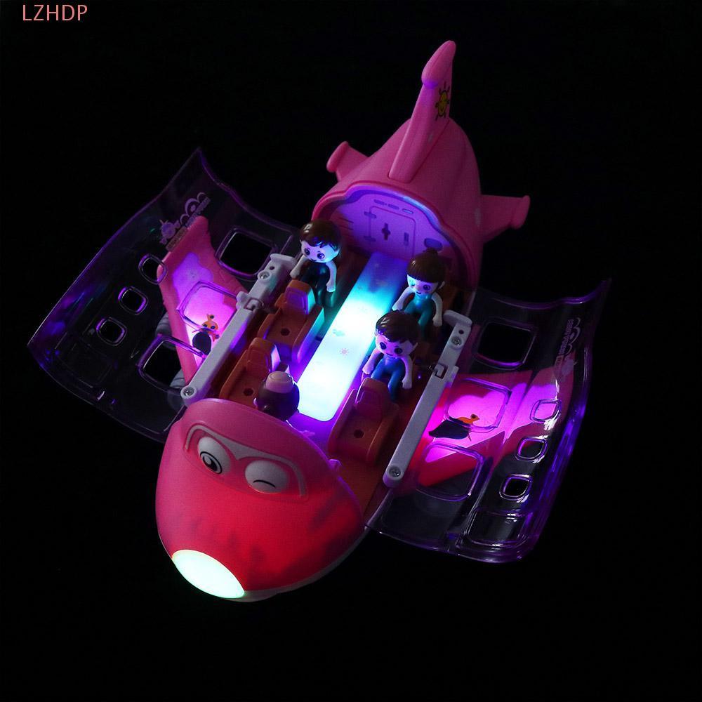 Mô hình máy bay LED LZHDP, Đèn LED đồ chơi điện Đèn LED Đồ chơi máy bay âm nhạc, Máy bay nhựa Âm nhạ