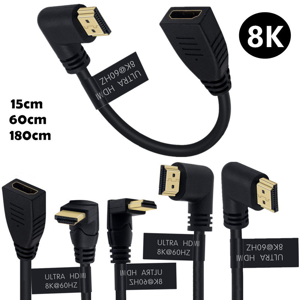 Phiên bản 2.1 HDMI 4K120HZ / 8K60HZ / 7680X4320 Cáp chuyển đổi HD nối dài nam sang nữ