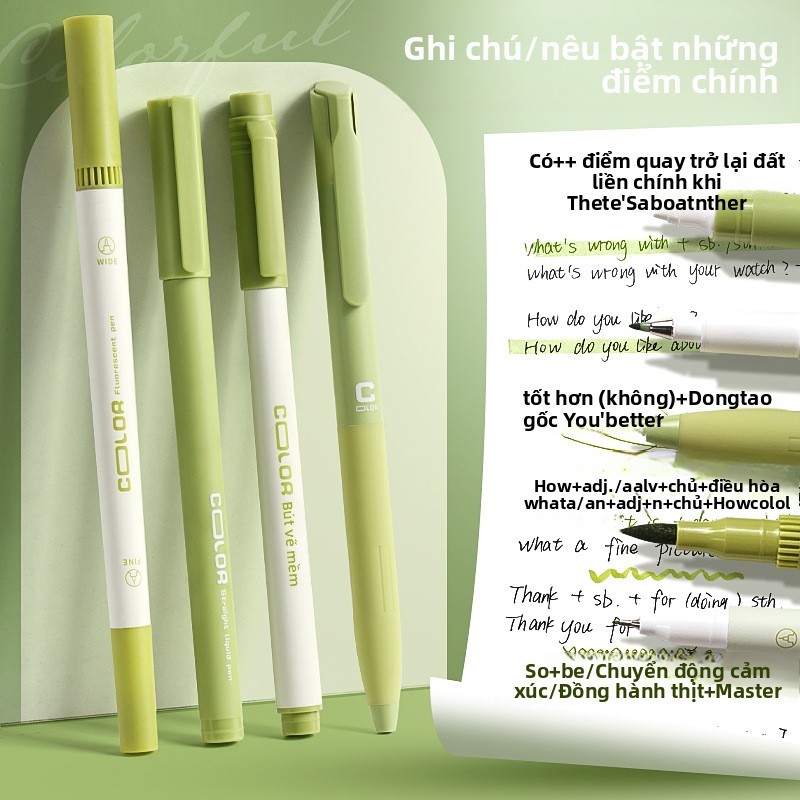 Bút màu trung tính nhiều màu sắc dành cho học sinh để đánh dấu các điểm quan trọng