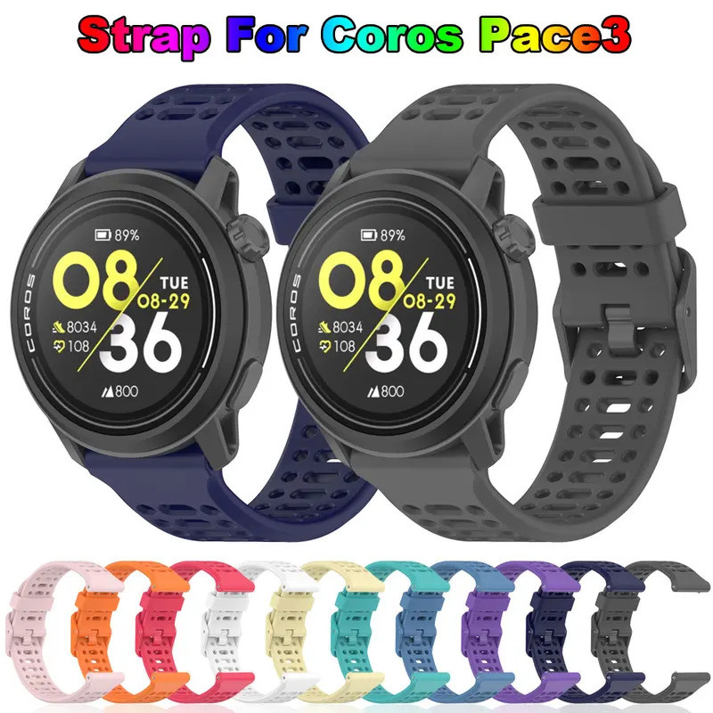 Dây Đeo Đồng Hồ Silicon Chính Hãng Cho COROS Pace 3 Đồng Hồ Thông Minh Dây Đeo Tay Cho COROS Pace3 D
