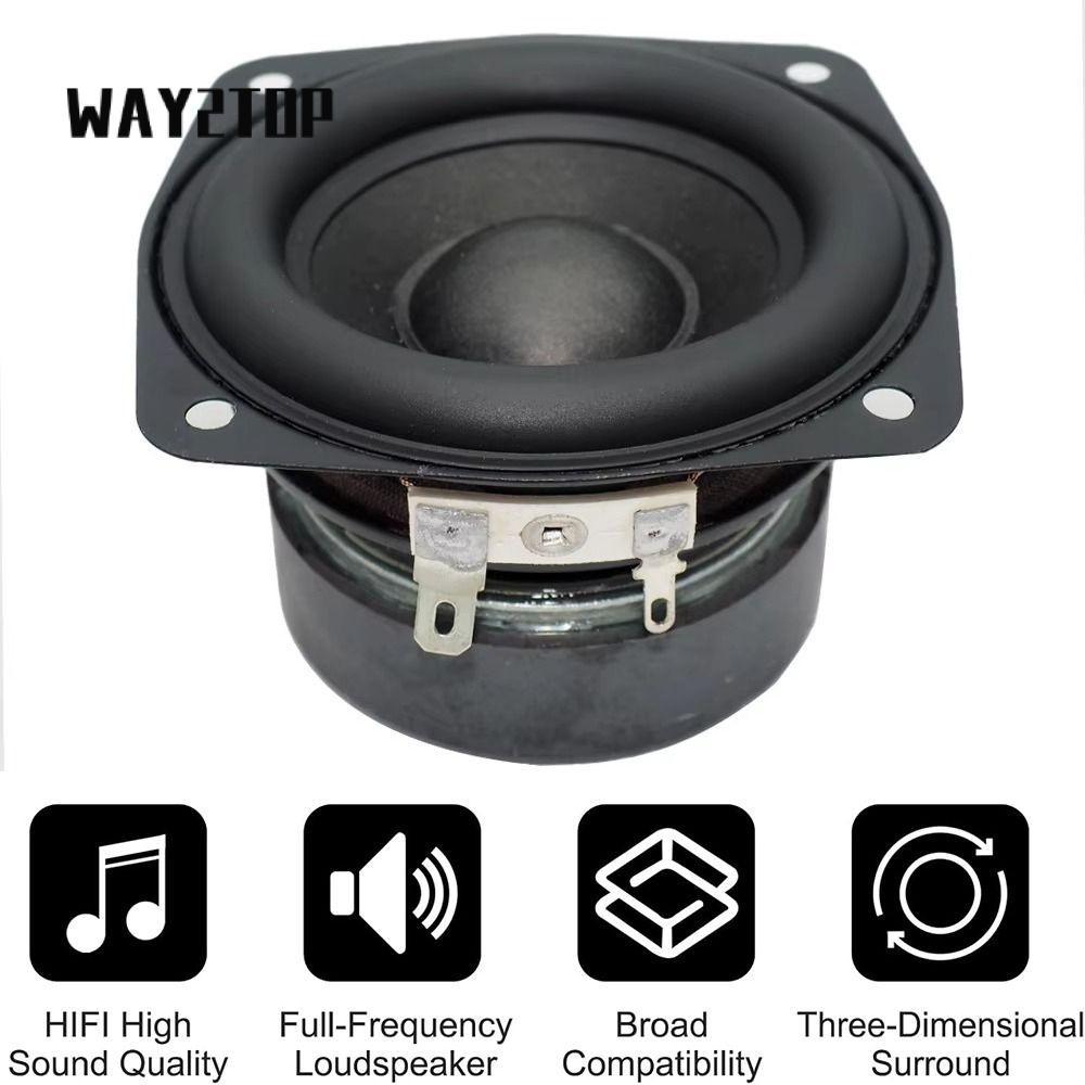 Loa siêu trầm WAY2TOP, Loa trầm vuông âm trầm 4 Ohm 15W 2 inch 3 inch, Loa nắp lồi Âm thanh Loa kệ s
