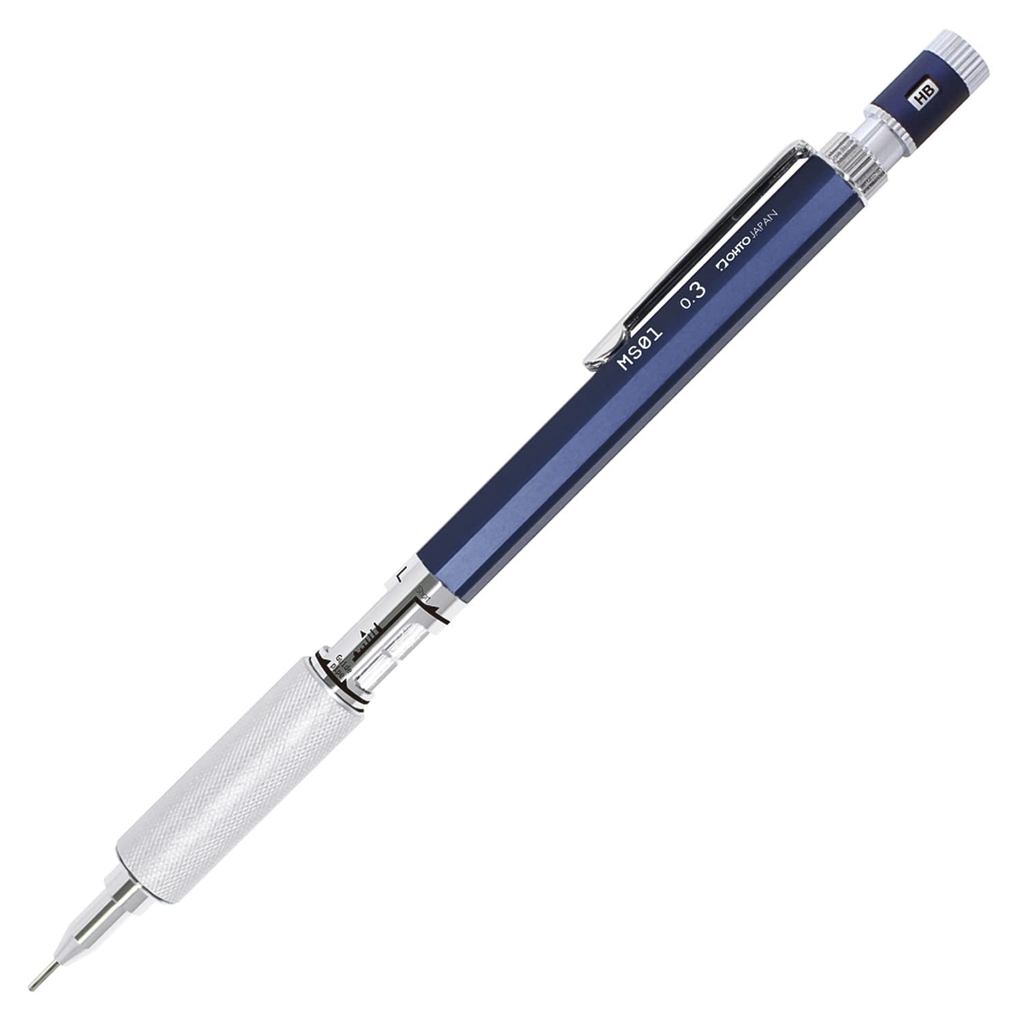 OHTO MS01 Drafting Mechanical Pencil 0.3mm Navy Made in Japan Professional