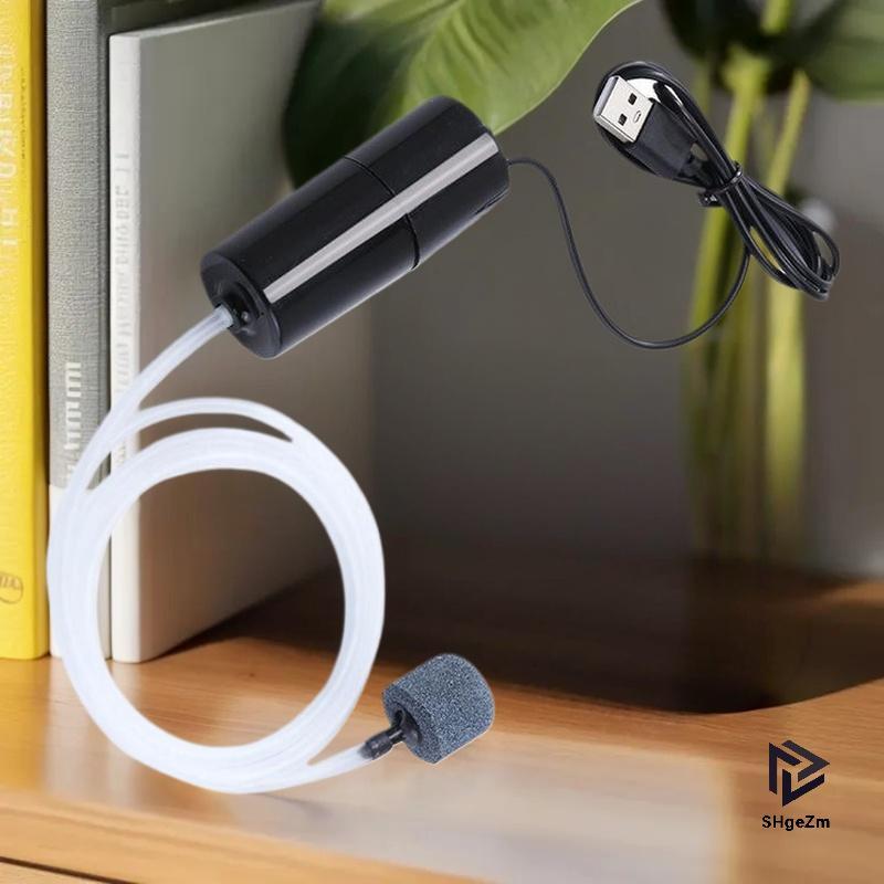 [SHgeZm] Máy tạo oxy im lặng Máy bơm oxy nhỏ di động Mini USB Sạc bể cá Máy bơm oxy Đồ dùng nuôi cá [MỚI]