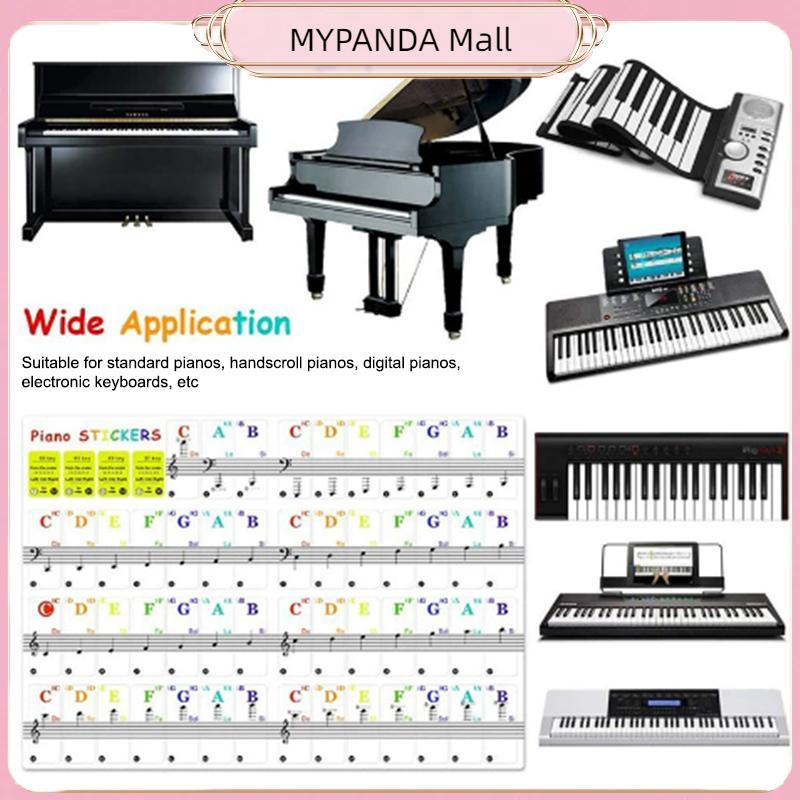 MYPANDA 54 / 61 / 88 Phím Đàn Piano Trong Suốt Bàn Phím Đàn Piano PVC Stier Piano Stave.