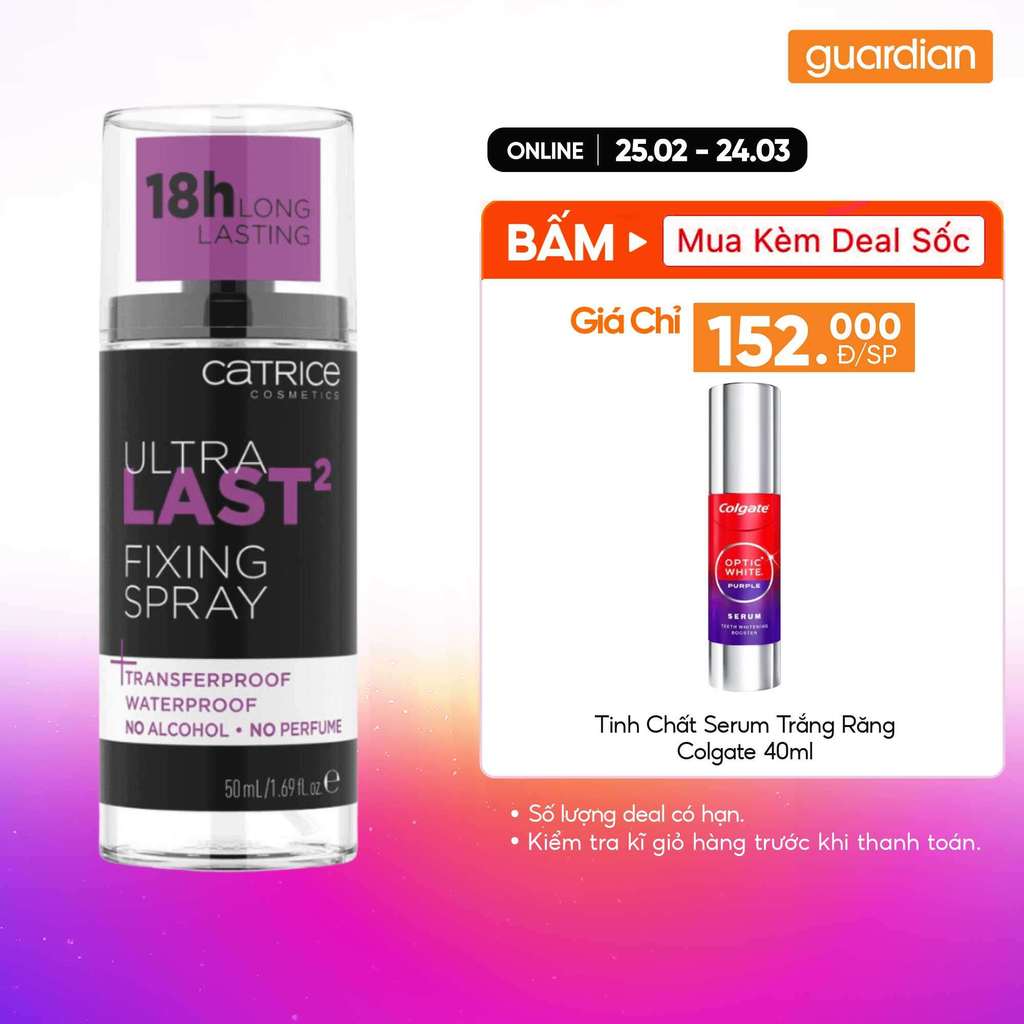 Xịt Khoá Nền Catrice Ultra Last2 Fixing Spray 50Ml