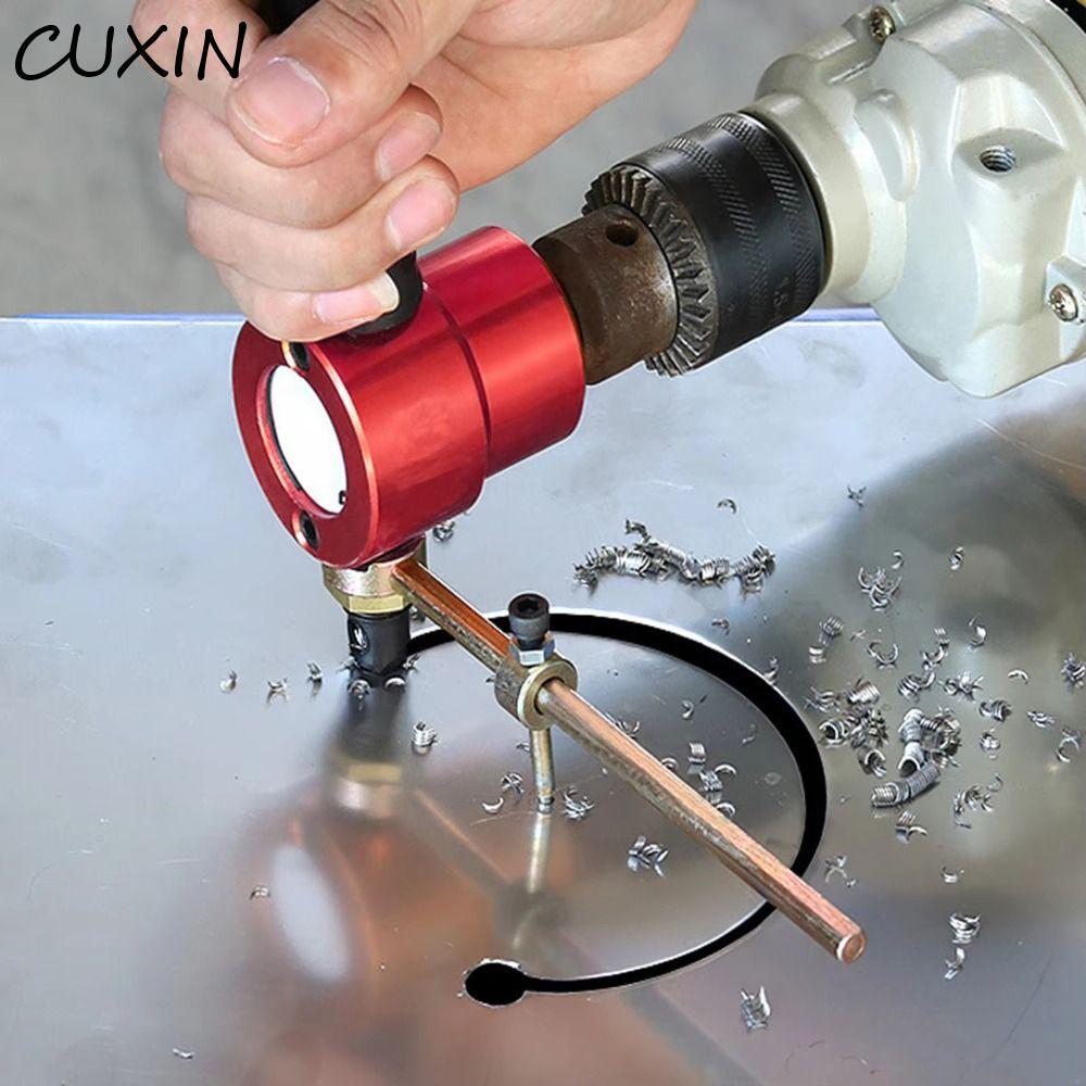 CUXIN Máy cắt tấm kim loại CUXIN, Nibbler hai đầu có thể điều chỉnh, Dụng cụ gỡ lỗi quay quay 360 độ