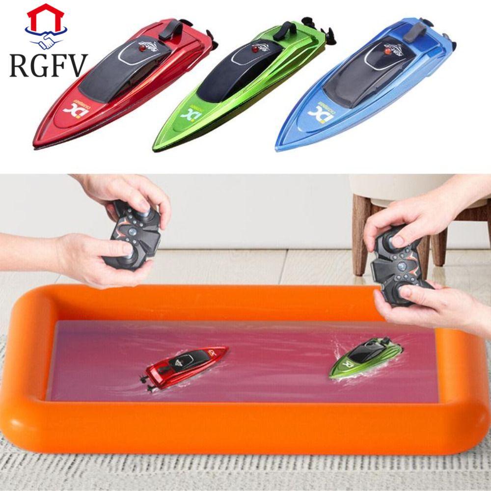 Thuyền điều khiển từ xa RGFV, Thuyền RC Mini tốc độ cao chống nước, Quà tặng sinh nhật Đèn LED Palm 