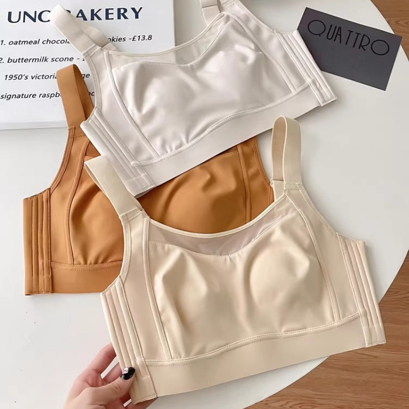 Không dấu vết Bra Sponge 0.5cm Chống chảy xệ Thoải mái cộng với kích thước thỏ tai Cup Bra lớn