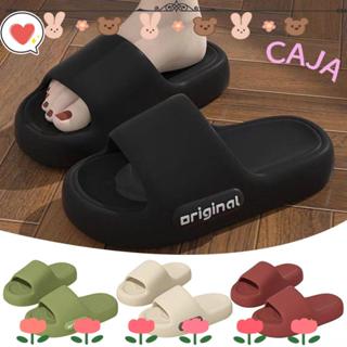 Dép Mây CAJA1, Dép Đi Biển Đế Dày Đế Mềm, Dép Phòng Tắm Màu Trơn EVA Thời Trang Cho Cặp Đôi Nữ