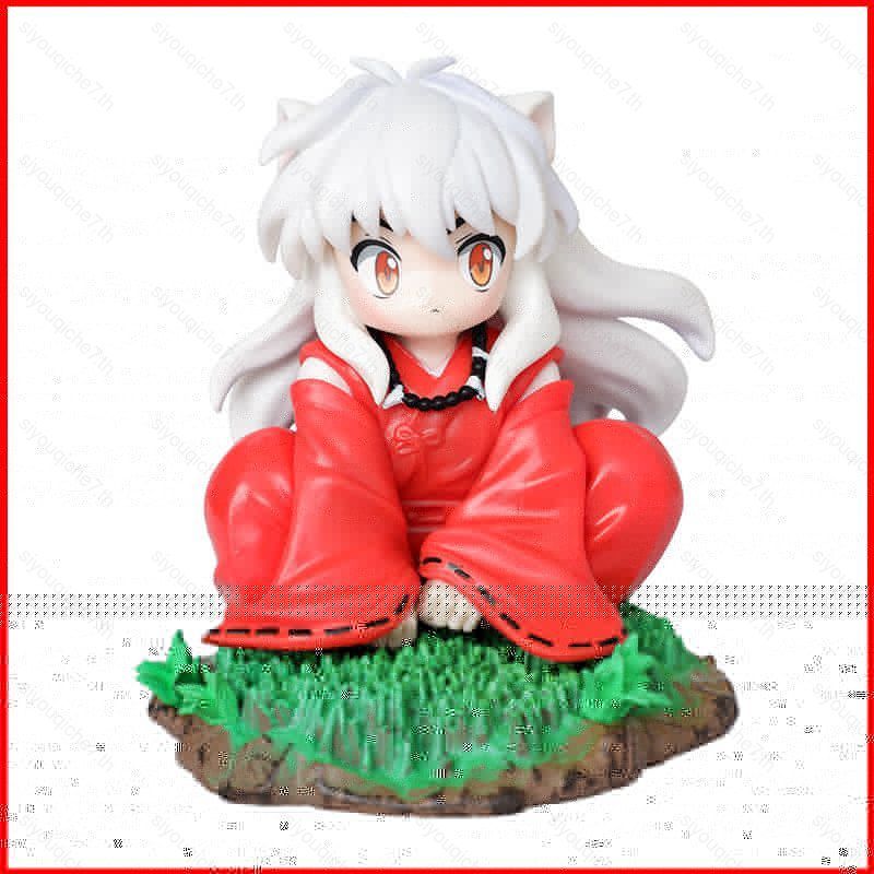 SY Inuyasha Sesshoumaru Chibi Ngồi xổm Anime Sưu Tập Nhân Vật Hành Động Trang Trí