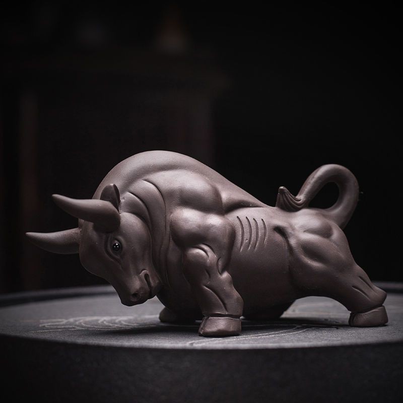 Trà Zisha Đồ trang trí thú cưng có thể nâng cao nhỏ Buffalo Sáng tạo Bàn trà Kung Fu Bộ trà Phụ kiện