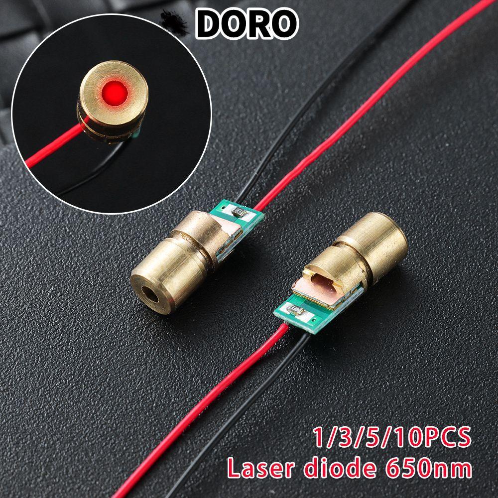 DORO 1 / 3 / 5 / 10pc Laser có thể điều chỉnh Mini Bán chạy Mô-đun Diode chấm 5 triệu watt