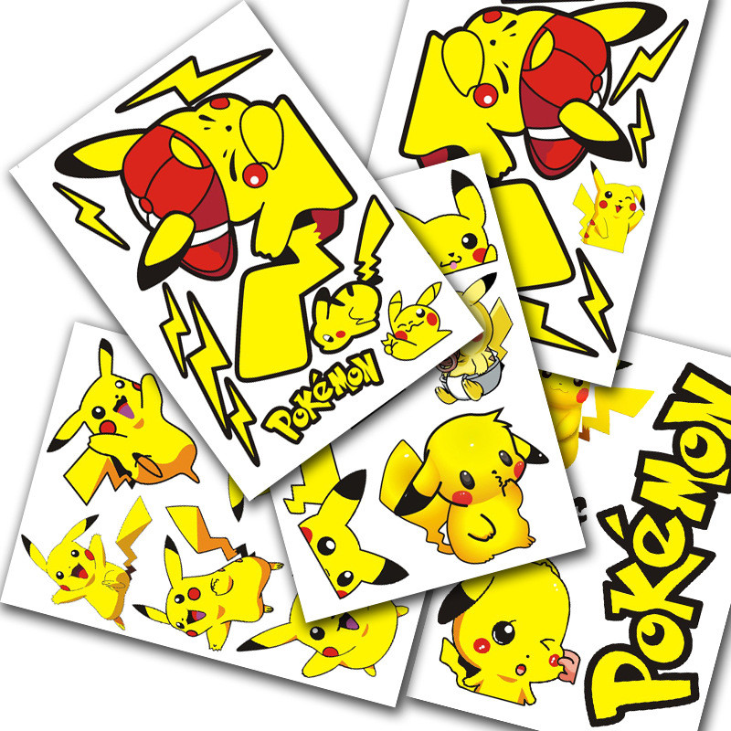 Phong Cách Mới Tinkerbell Cat Mario Xe Miếng Dán Doremon Pikachu Hoạt Hình Xe Điện Miếng Dán MLOS