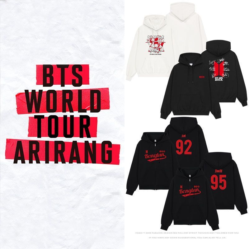 Sản phẩm mới độc quyền 2026-2027 - Jacket hoodie cardigan phong cách ARIRANG Concert