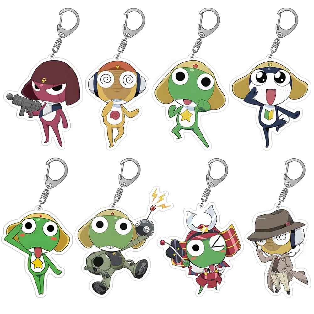 Móc khóa Keroro Gunso Đại Úy Keroro mô hình acrylic mica in hình anime Tamama Giroro Dororo Kururu s