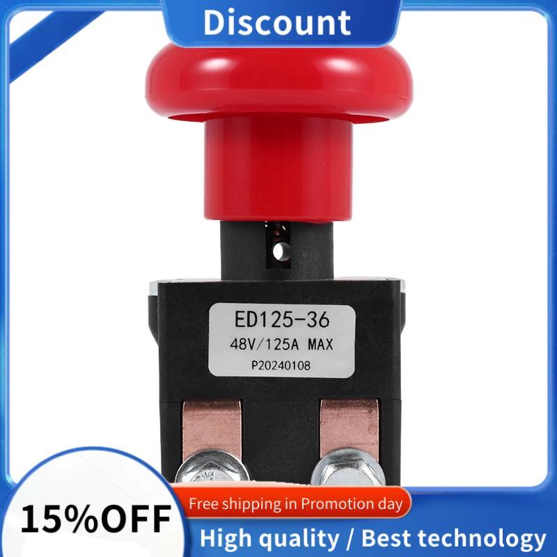Công tắc dừng ngắt kết nối khẩn cấp ED125-36 48V 125A cho EZ30 E30 D40 EZ40 111551000800 Xe nâng điệ
