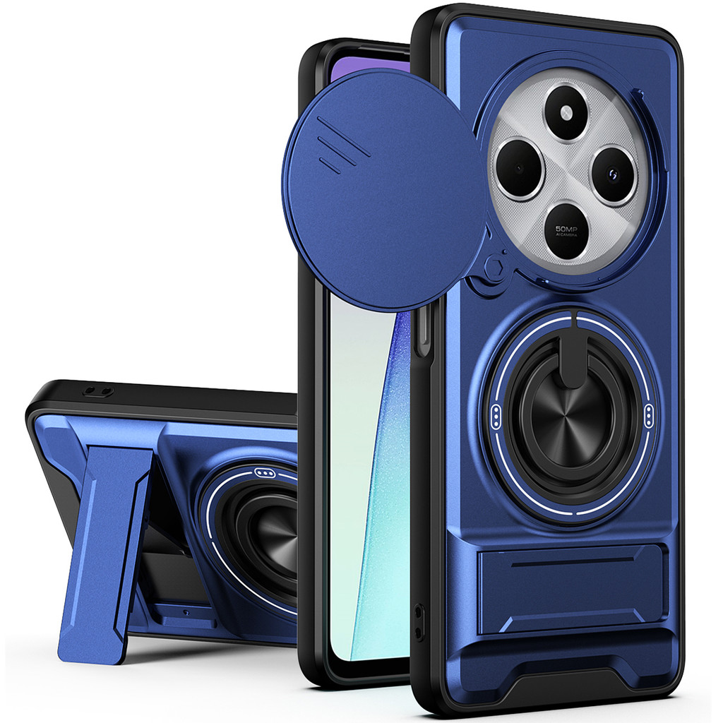 C75 C 75 Armor Case Cho Poco C75 Ốp Lưng Chống Sốc Trượt Bảo Vệ Ống Kính Vỏ Điện Thoại Cho Xiaomi Po