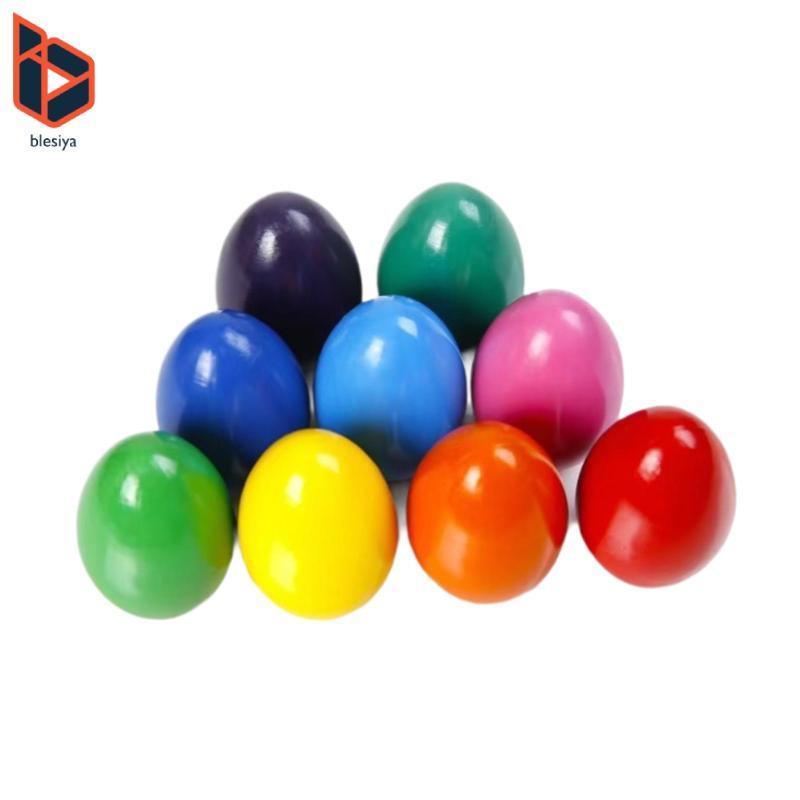Blesiya 9 Màu Trứng Crayons Cho 1-3 Palm Grasp Crayons Bút Chì Có Thể Giặt Đồ Chơi Giáo Dục Cho Trẻ 