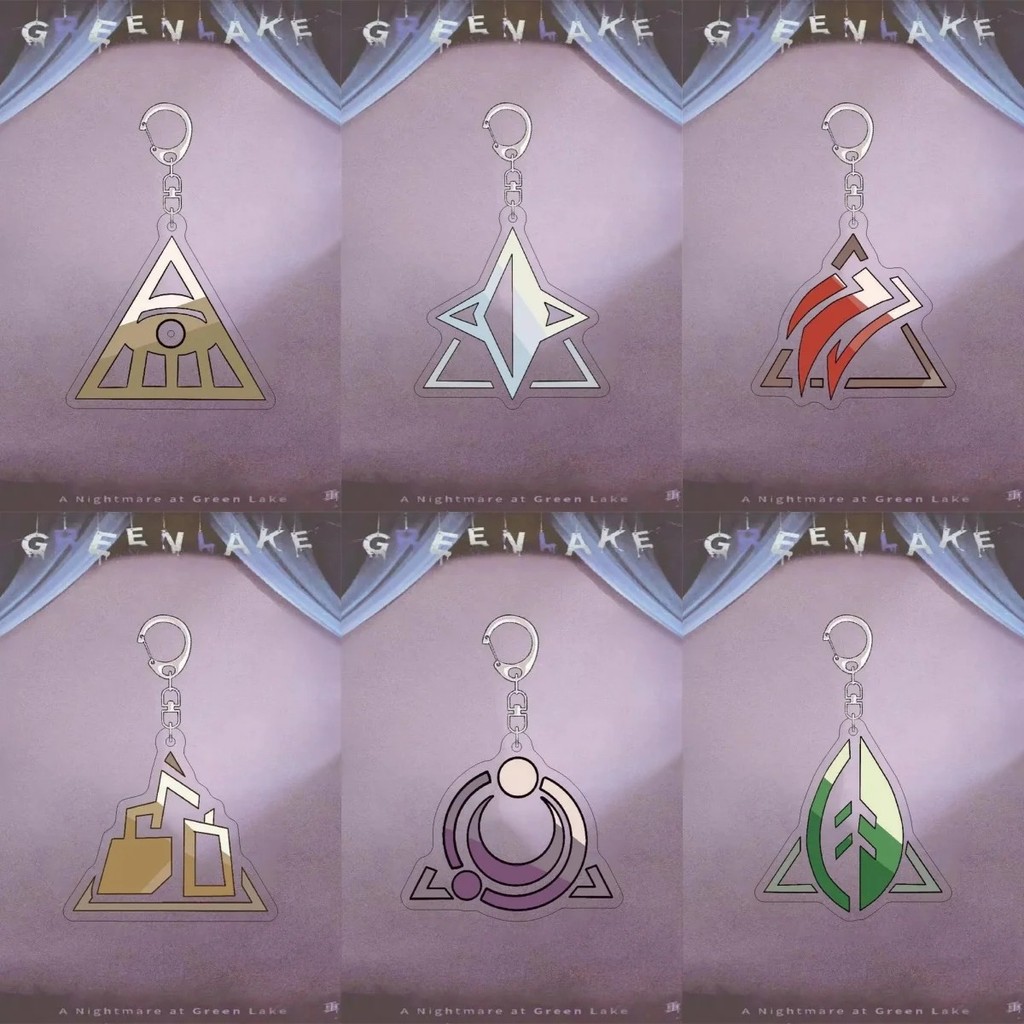 Móc khóa game Reverse:1999 Reverse 1999 acrylic mica 6cm charm biểu tượng Green Lake trang trí balo 