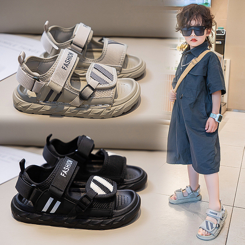 Bé Trai Bước Trên Nước Giày Sandal Mở Gót Đế Mềm Mùa Hè 2024 Hợp Thời Trang Trẻ Em Nhẹ Đi Biển Giày 
