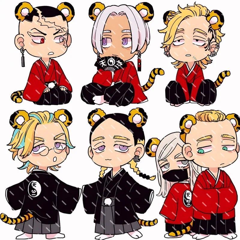 Tokyo Revengers Mikey Keychain Acrylic Figure Cosplay Keyring Acrylic Bague Acier Inoxidables Neckla