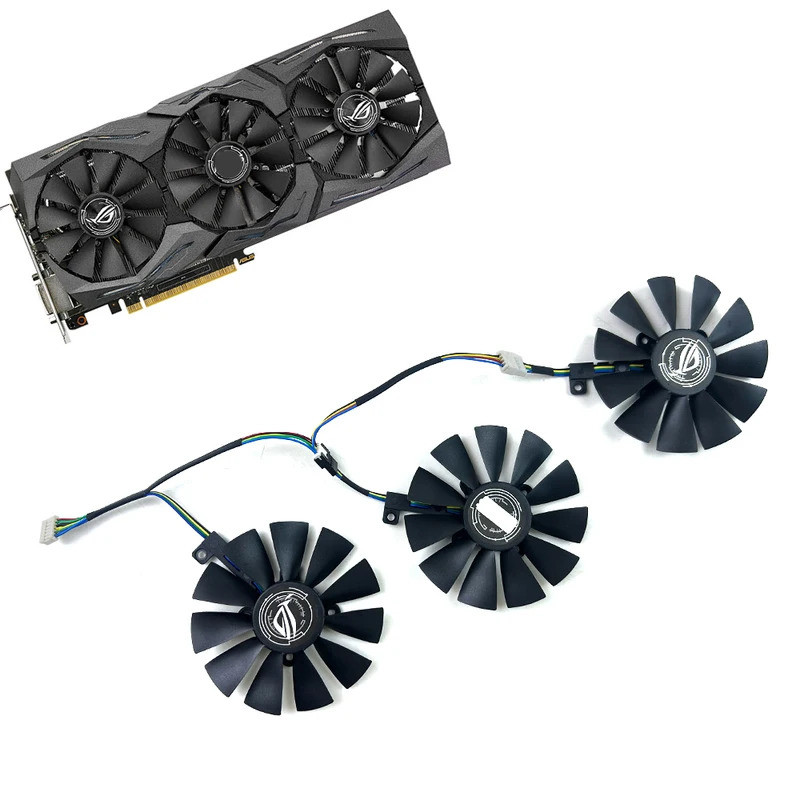 Quạt làm mát 87mm T129215SU Dành Cho ASUS GTX1080 1070 1060 1080TI ROG STRIX RX480 Quạt Card Đồ Họa
