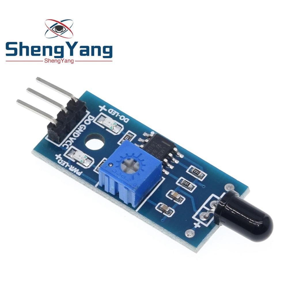 TZT IR Hồng Ngoại 3 Dây Phát Hiện Ngọn Lửa Cảm Biến Mô Đun IR Ngọn Lửa Cảm Biến Mô Đun Phát Hiện Sma
