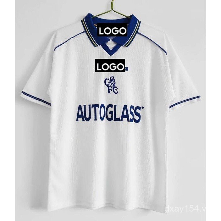 1998 / 00 Chelsea Sân Khách Retro Áo Bóng Đá Vintage Jersey Áo Thun Tùy Chỉnh