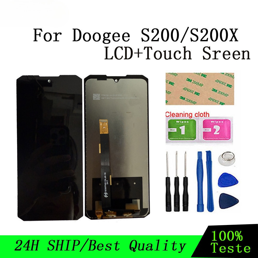 Mới Chính Hãng DOOGEE S200 S200 X Màn Hình LCD Màn Hình Cảm Ứng Số Hóa Mô Đun Sửa Chữa Phụ Kiện Thíc