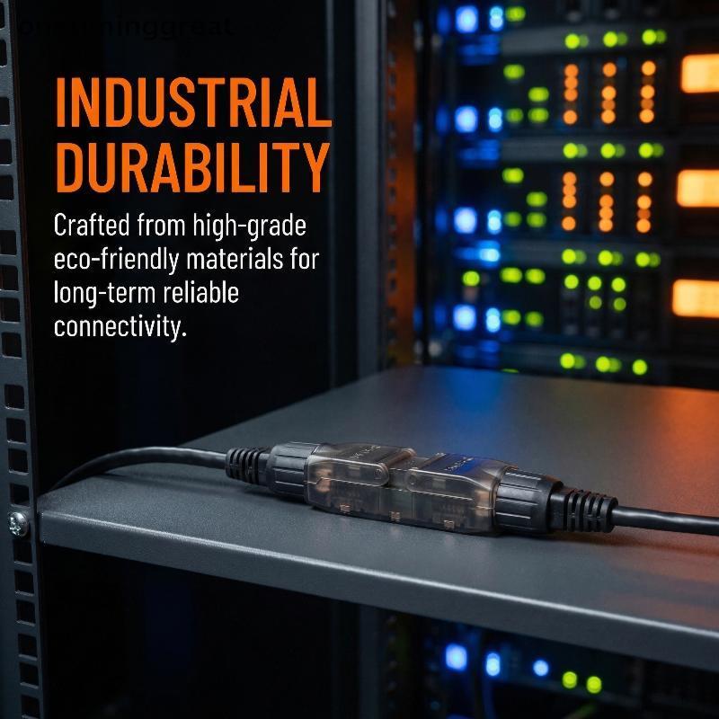 Onetiminggreat Terminal Network Extension Cable Tool-less Extension Connector Network Extender Junct