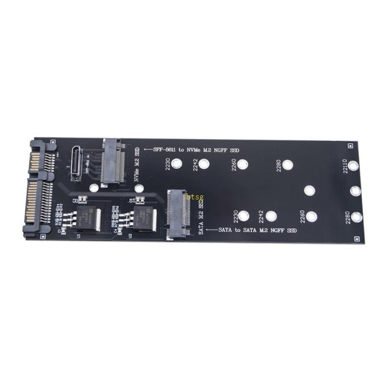 Btsg Connect M 2 SSD sang Port NVMe M 2Ngff sang SFF-8611Oculink Adapter Card