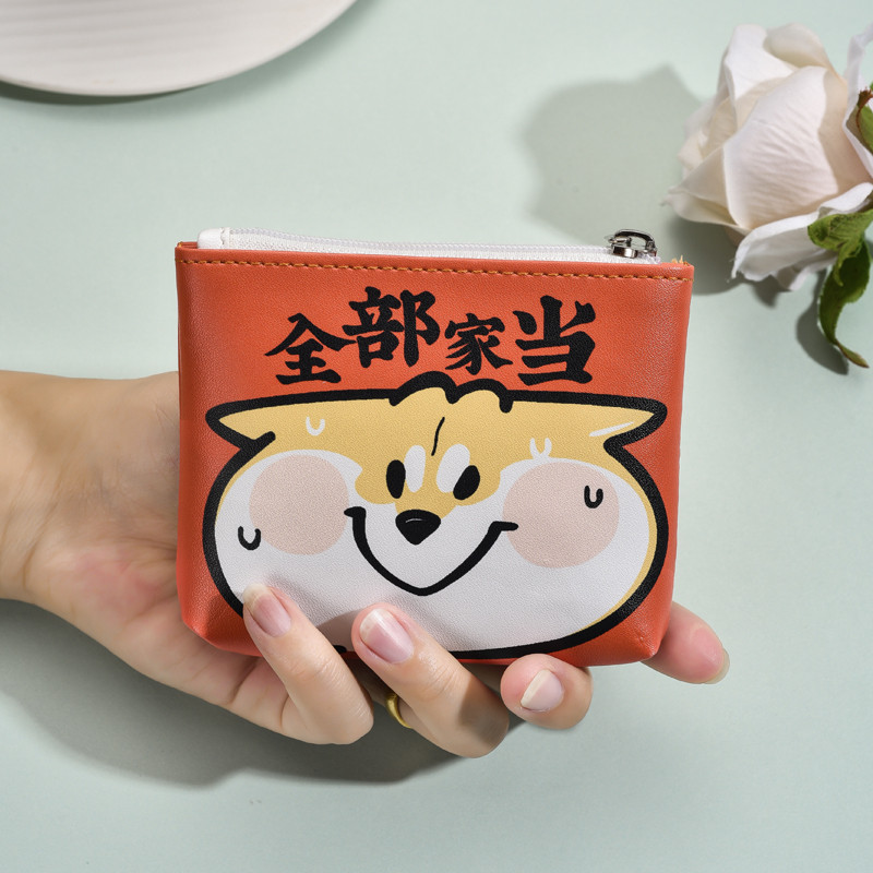 ✅ Có thể gập lại ✅ Phần ngắn Ví sinh viên phim hoạt hình Trong Kho Loại dây kéo Với các nút ☜West Wi